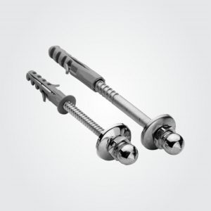 PARAFUSOS PARA FIXAÇÃO DE BACIAS E TANQUES BUCHA 12X120MM AÇO (PAR)