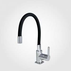 MISTURADOR MONOCOMANDO PARA COZINHA MESA BICA BAIXA DOM COLOR - PRETO