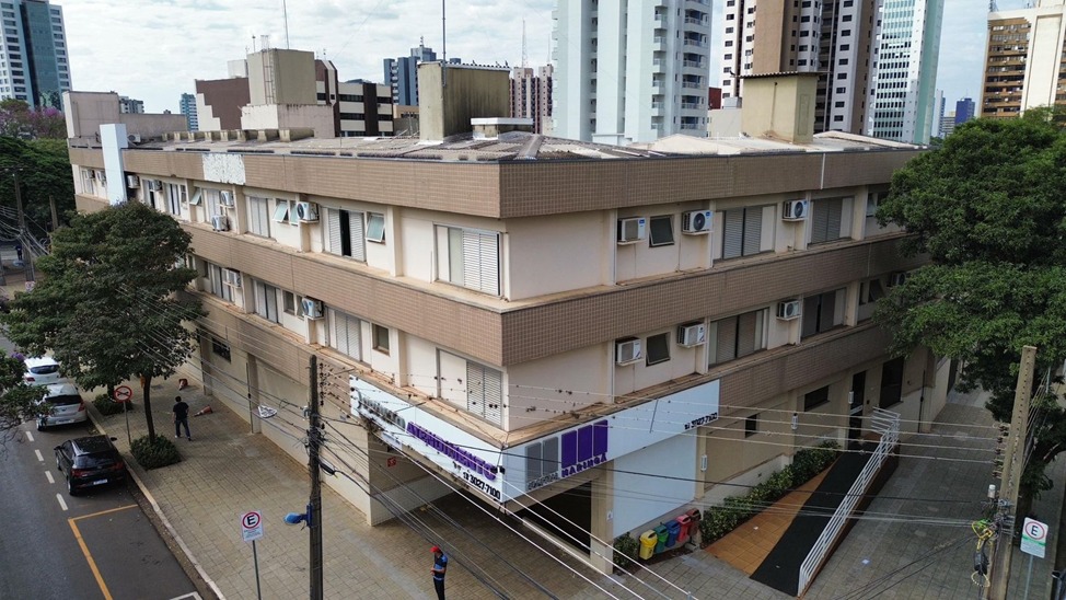 Laudo de Fachada com ensaio de percussão e drone no Hospital Maringá PR.